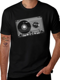 Retro Cassette Tape Turntable Graphic Tee