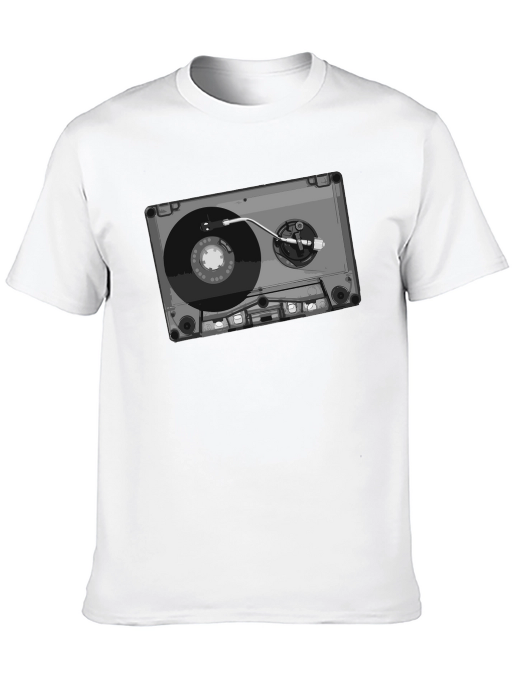 Retro Cassette Tape Turntable Graphic Tee
