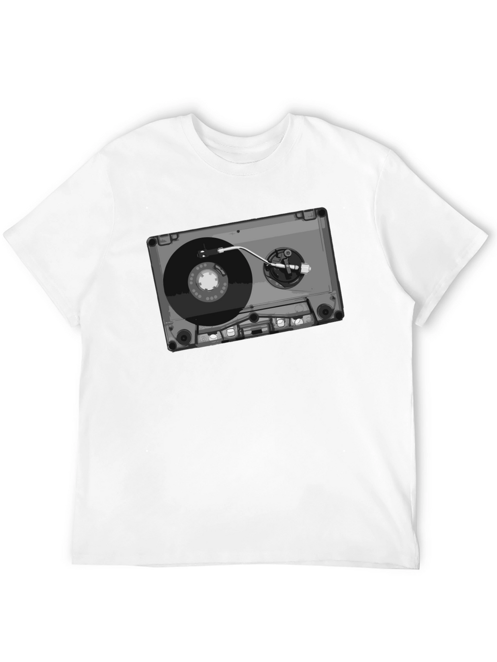 Retro Cassette Tape Turntable Graphic Tee