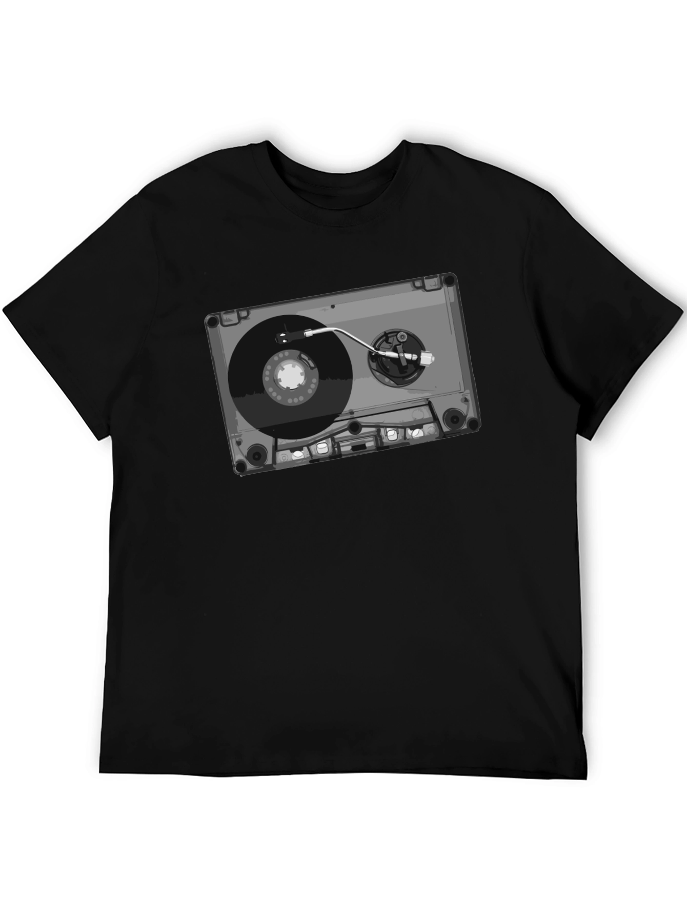 Retro Cassette Tape Turntable Graphic Tee