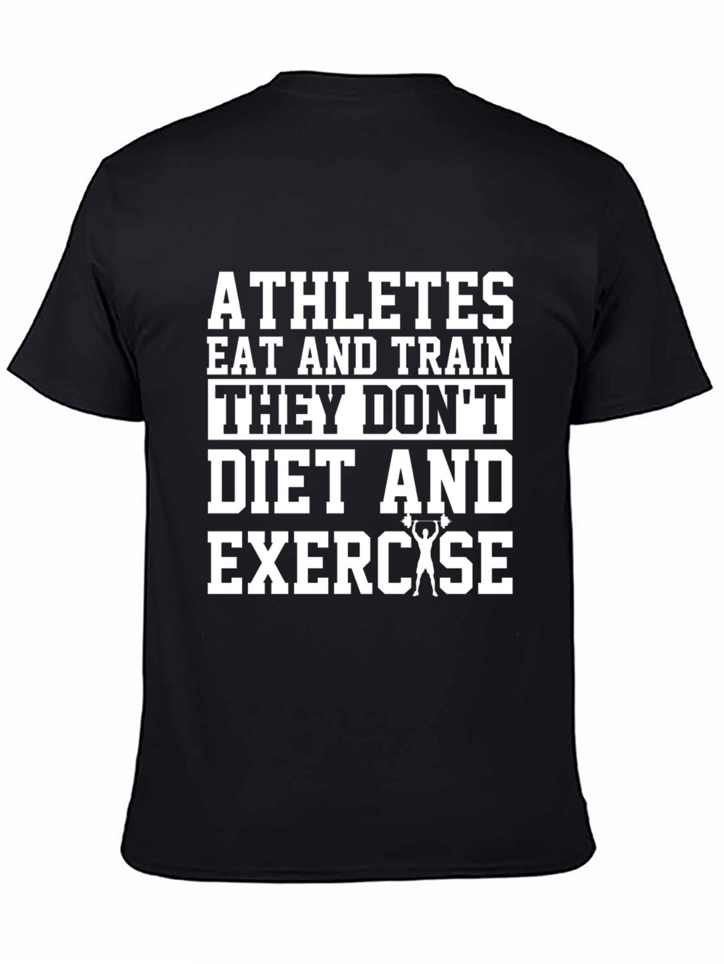 Athletes Training Black T-Shirt