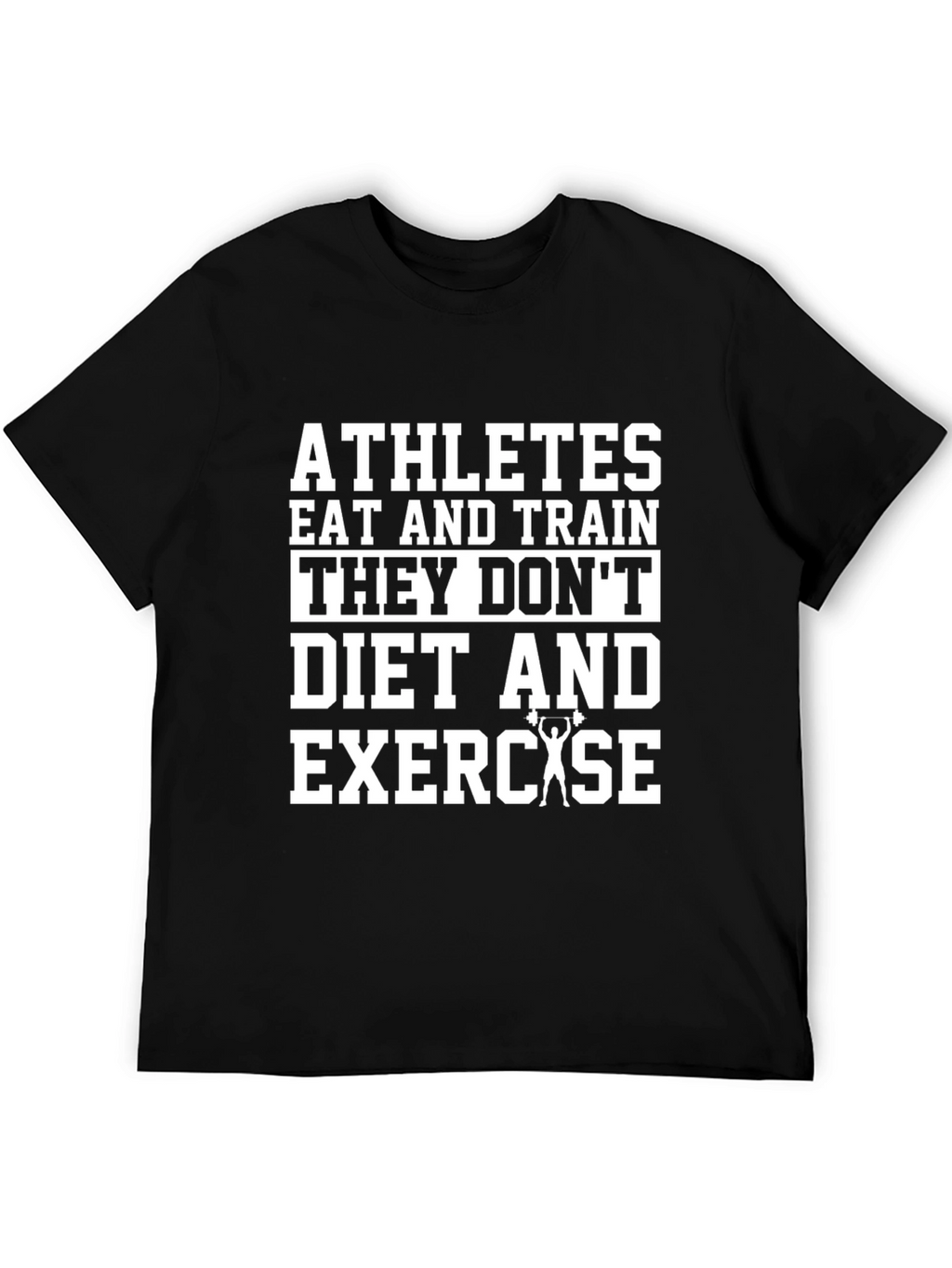 Athletes Training Black T-Shirt