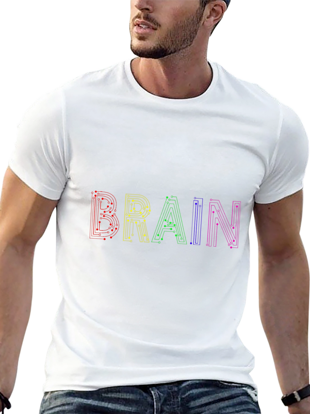 Circuit Brain T-Shirt - Black