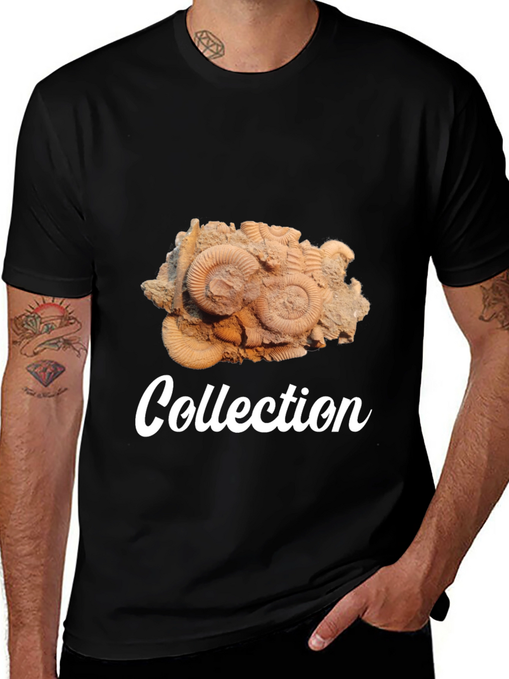 Fossil Collection Black T-Shirt