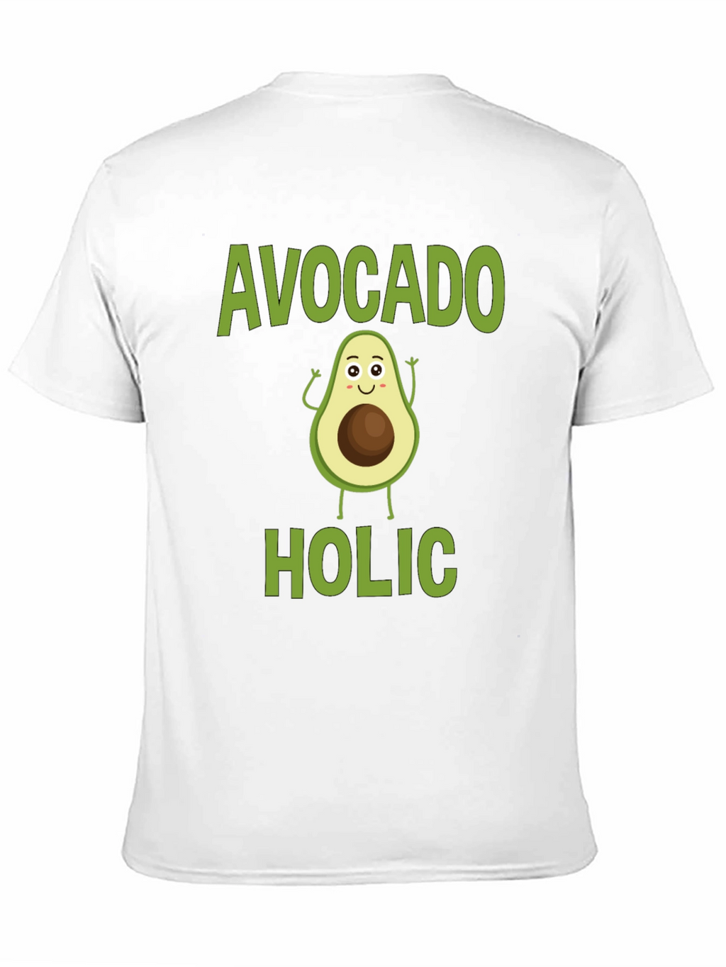 Avocado-holic Graphic Tee - Black Cotton T-Shirt