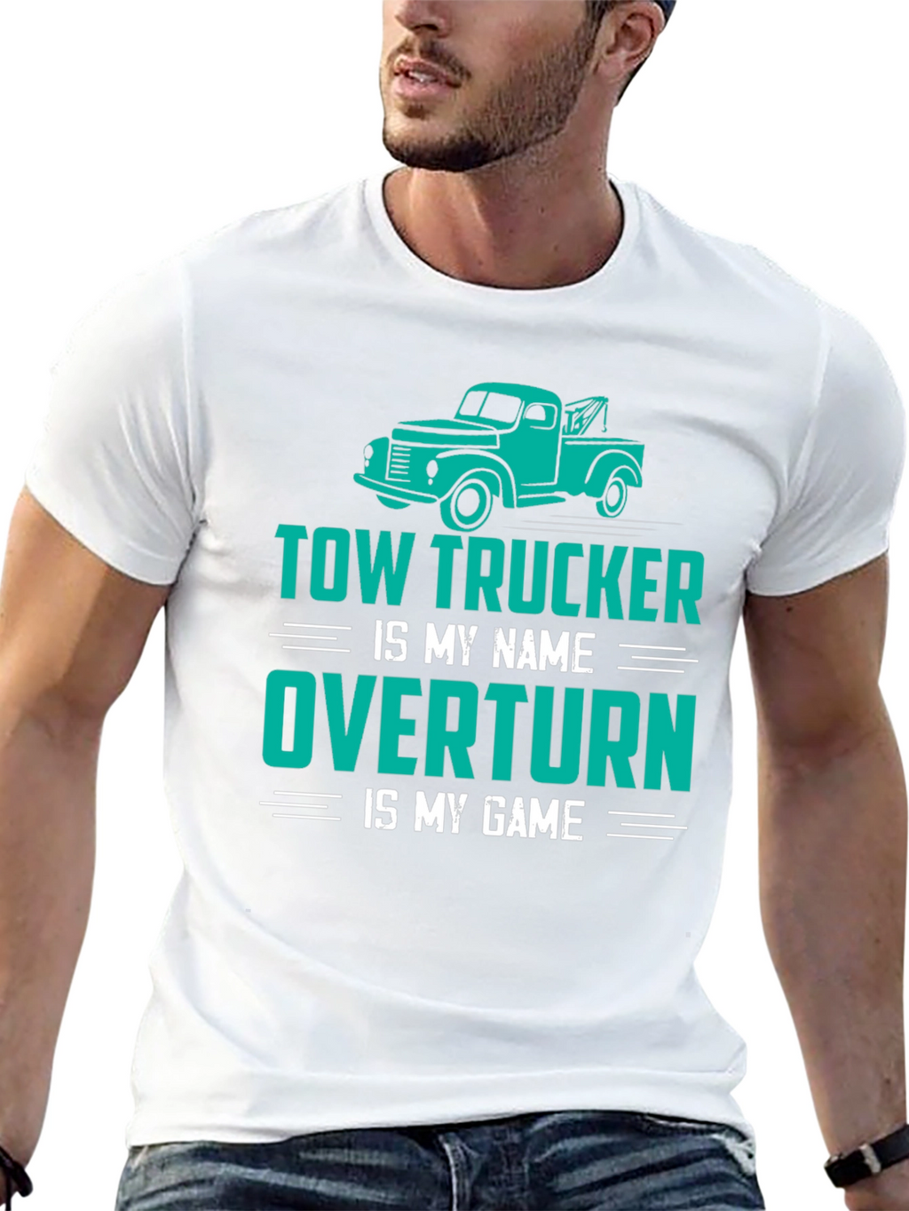 Tow Trucker Tee - Overtturn is My Game