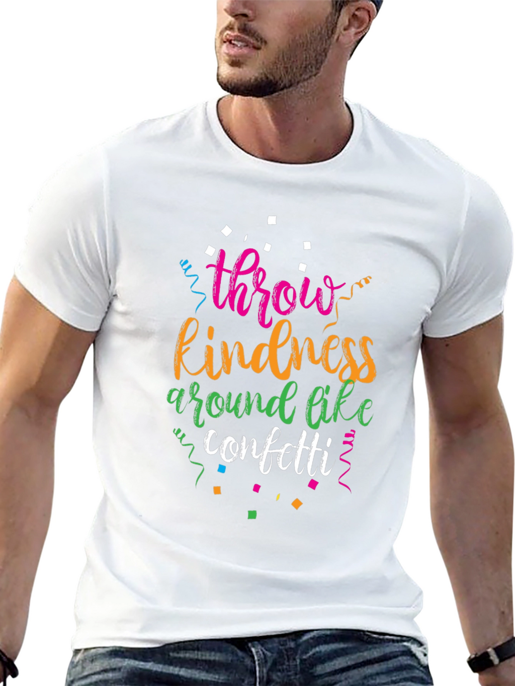 Throw Kindness Around Like Confetti Black T-Shirt