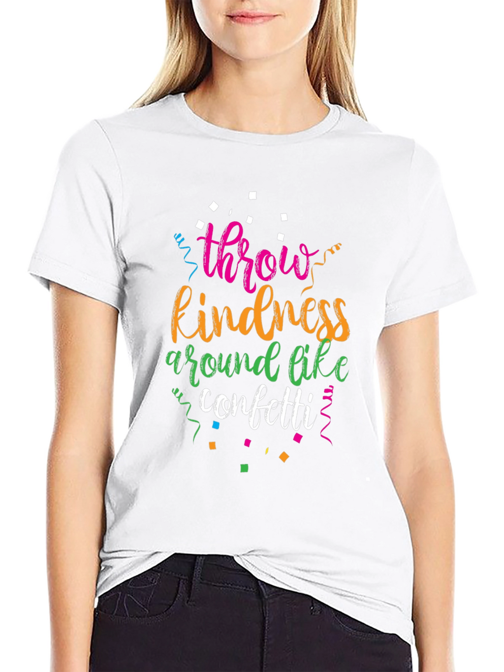 Throw Kindness Around Like Confetti Black T-Shirt