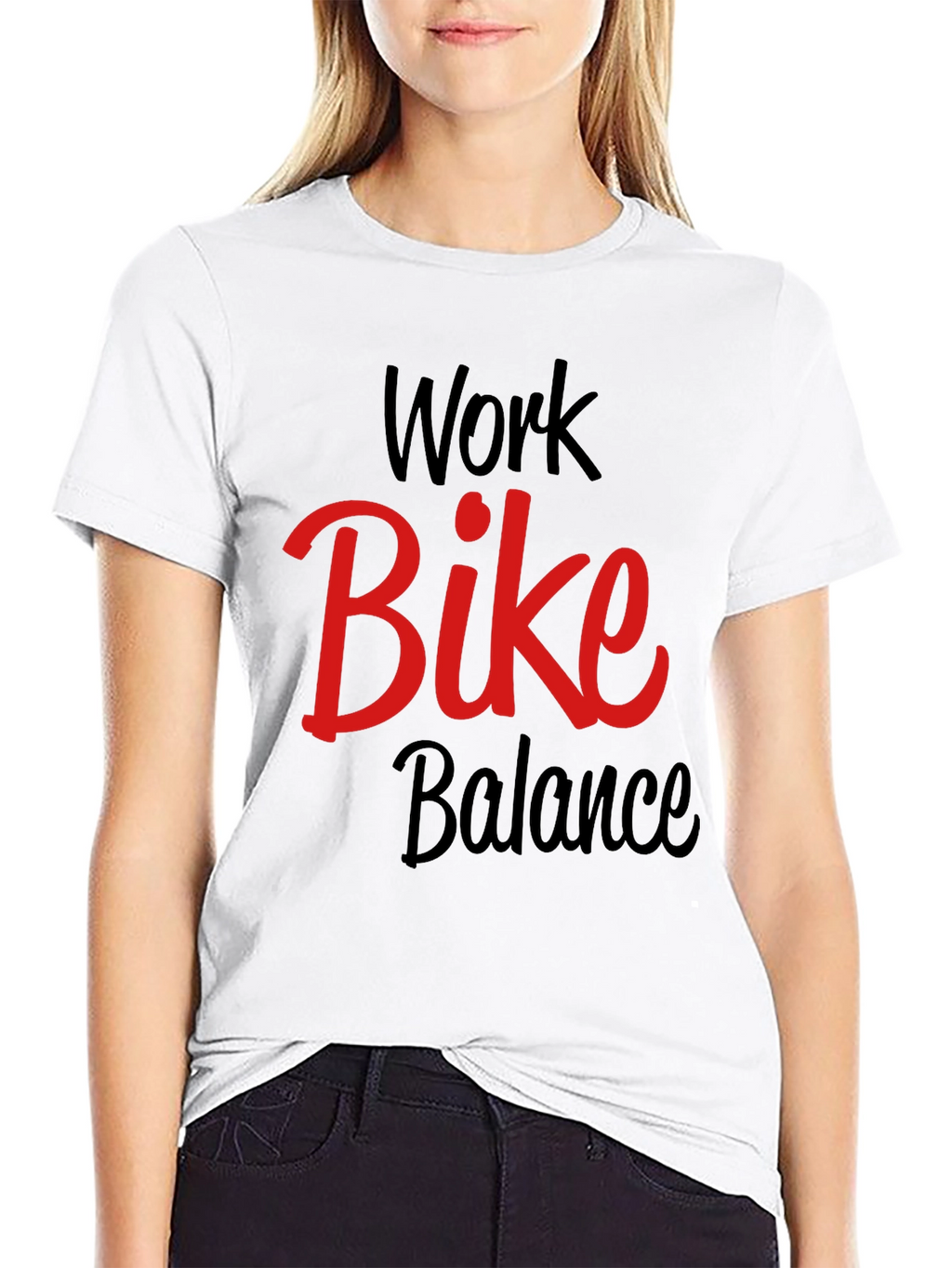 Work Bike Balance Graphic Tee - Black