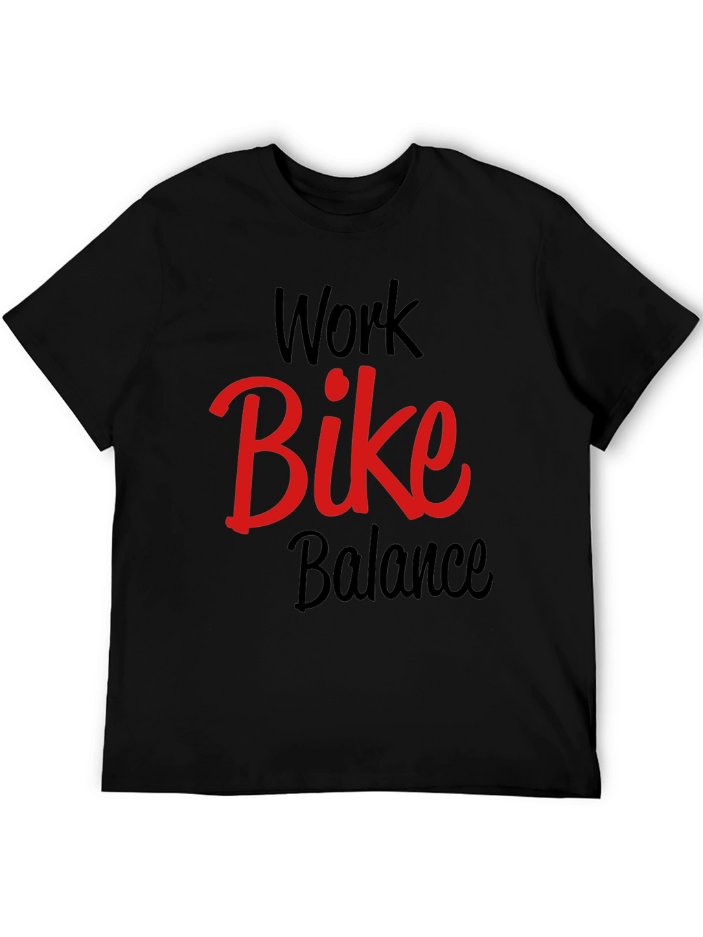 Work Bike Balance Graphic Tee - Black