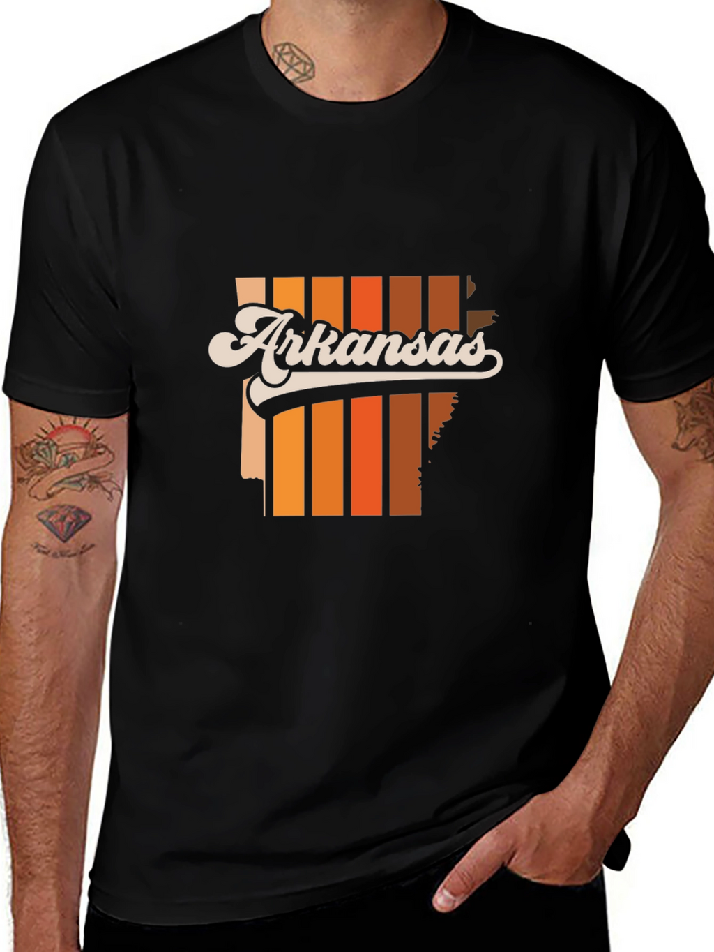 Retro Arkansas Graphic Tee - State Pride T-Shirt