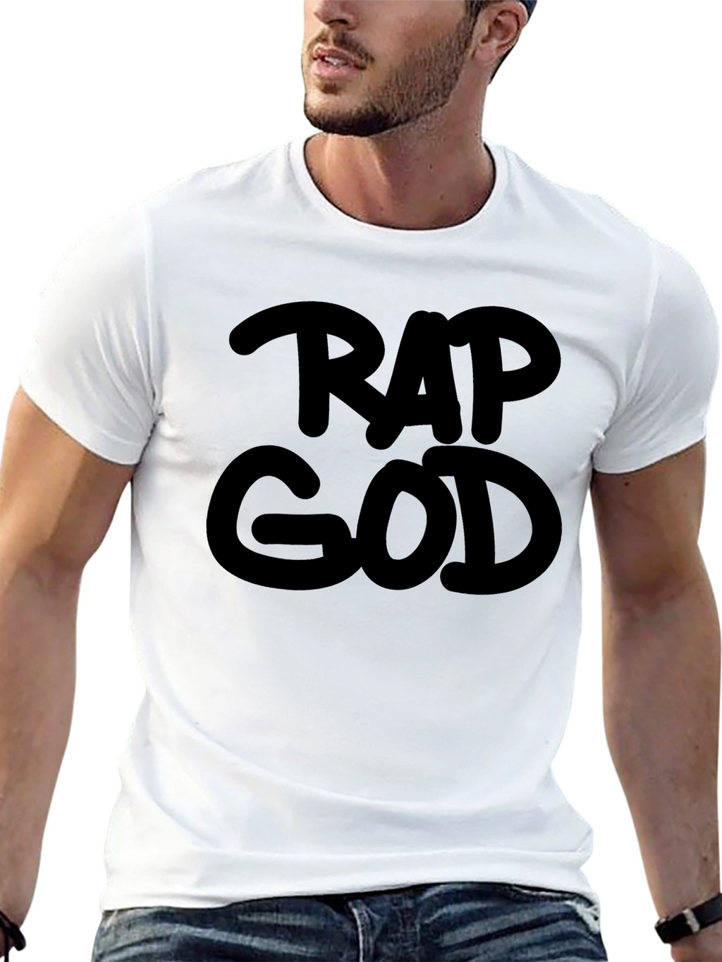 Rap God Black T-Shirt - Music Fan Apparel