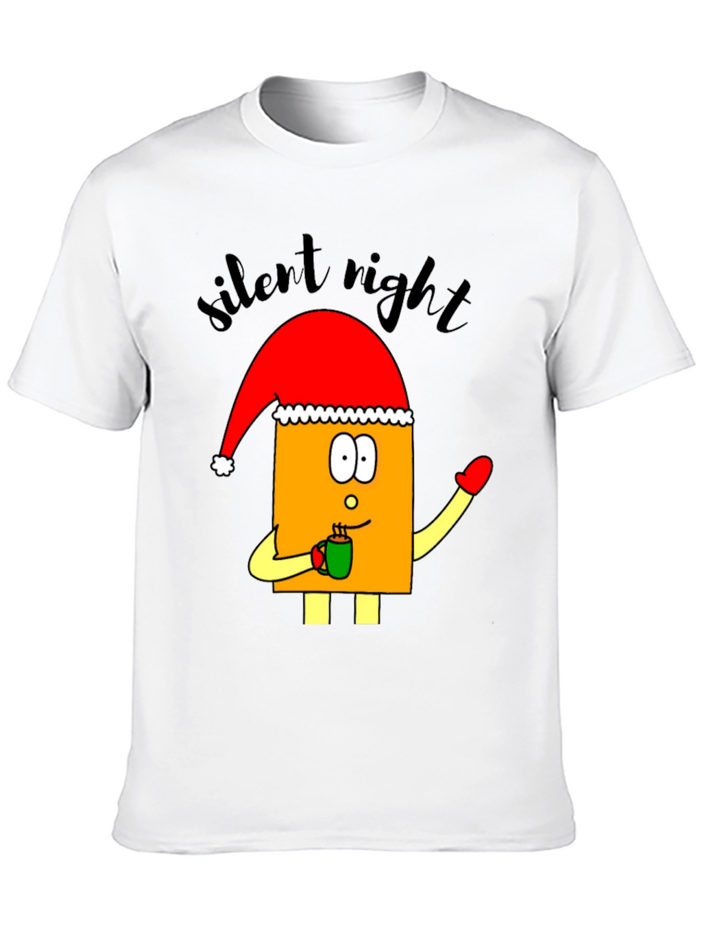 Festive Cartoon Santa T-Shirt