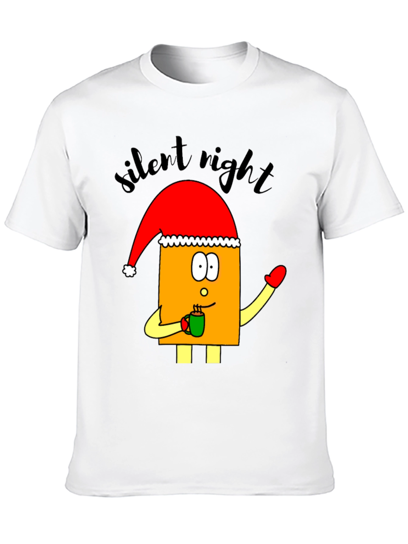 Festive Cartoon Santa T-Shirt