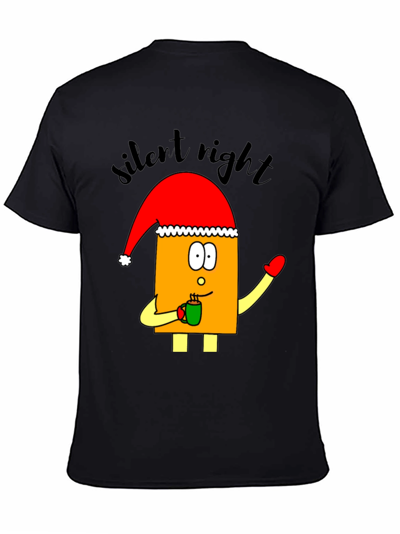 Festive Cartoon Santa T-Shirt