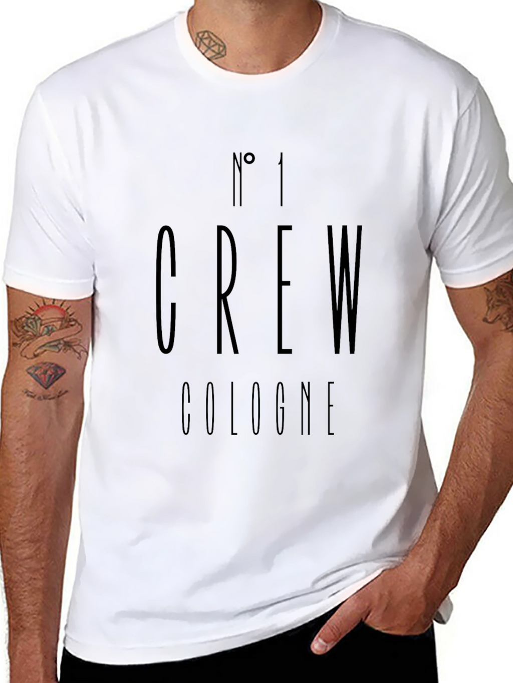 No. 1 Crew Cologne Black T-Shirt