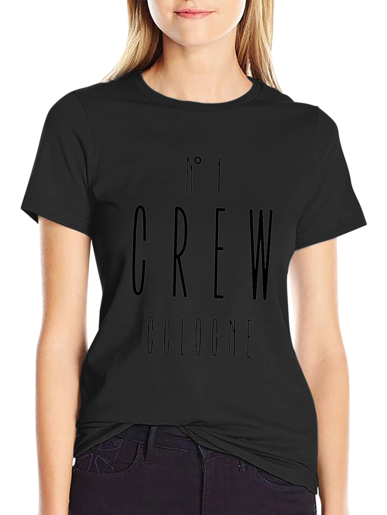 No. 1 Crew Cologne Black T-Shirt