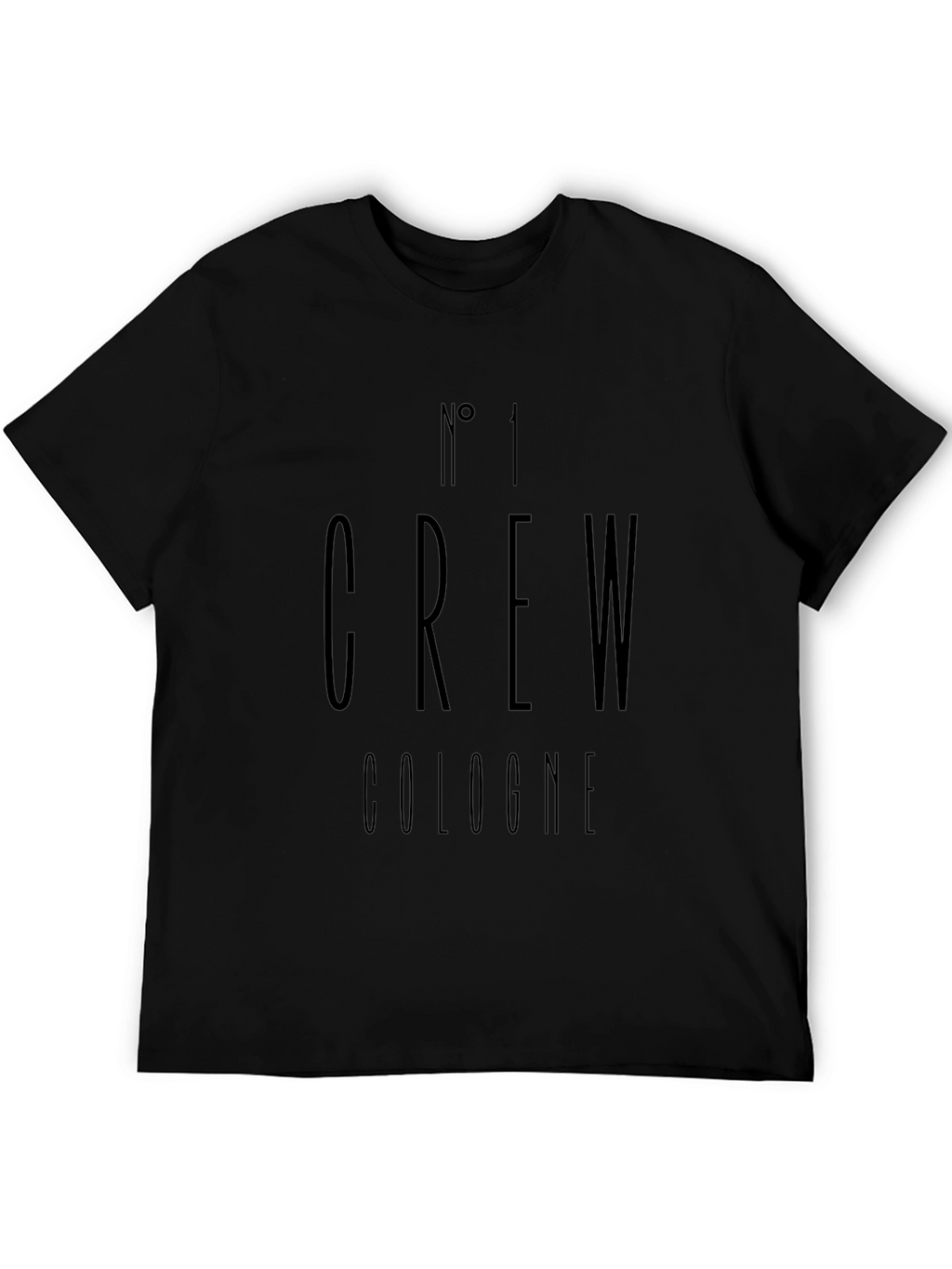 No. 1 Crew Cologne Black T-Shirt