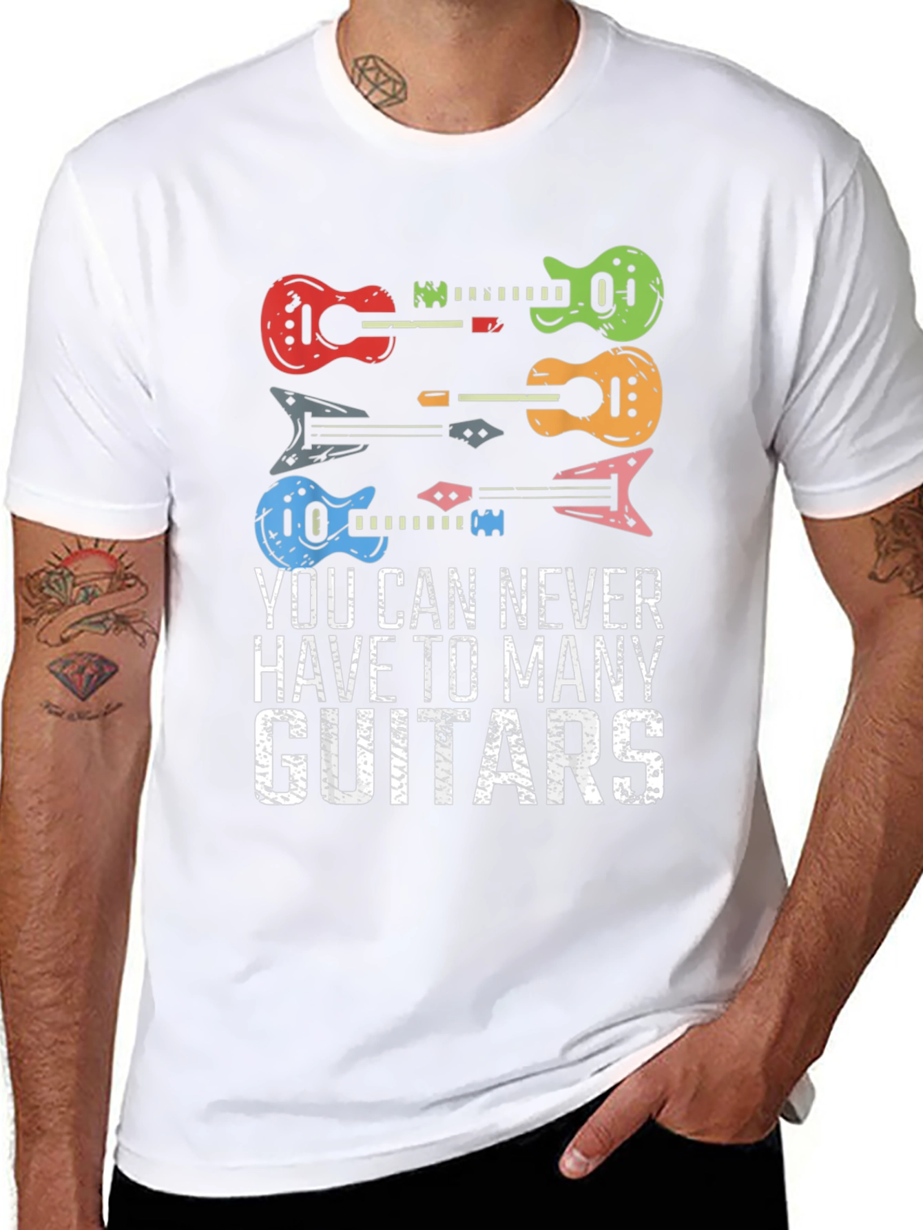 Guitar T-Shirt: Never Have Too Many Guitars