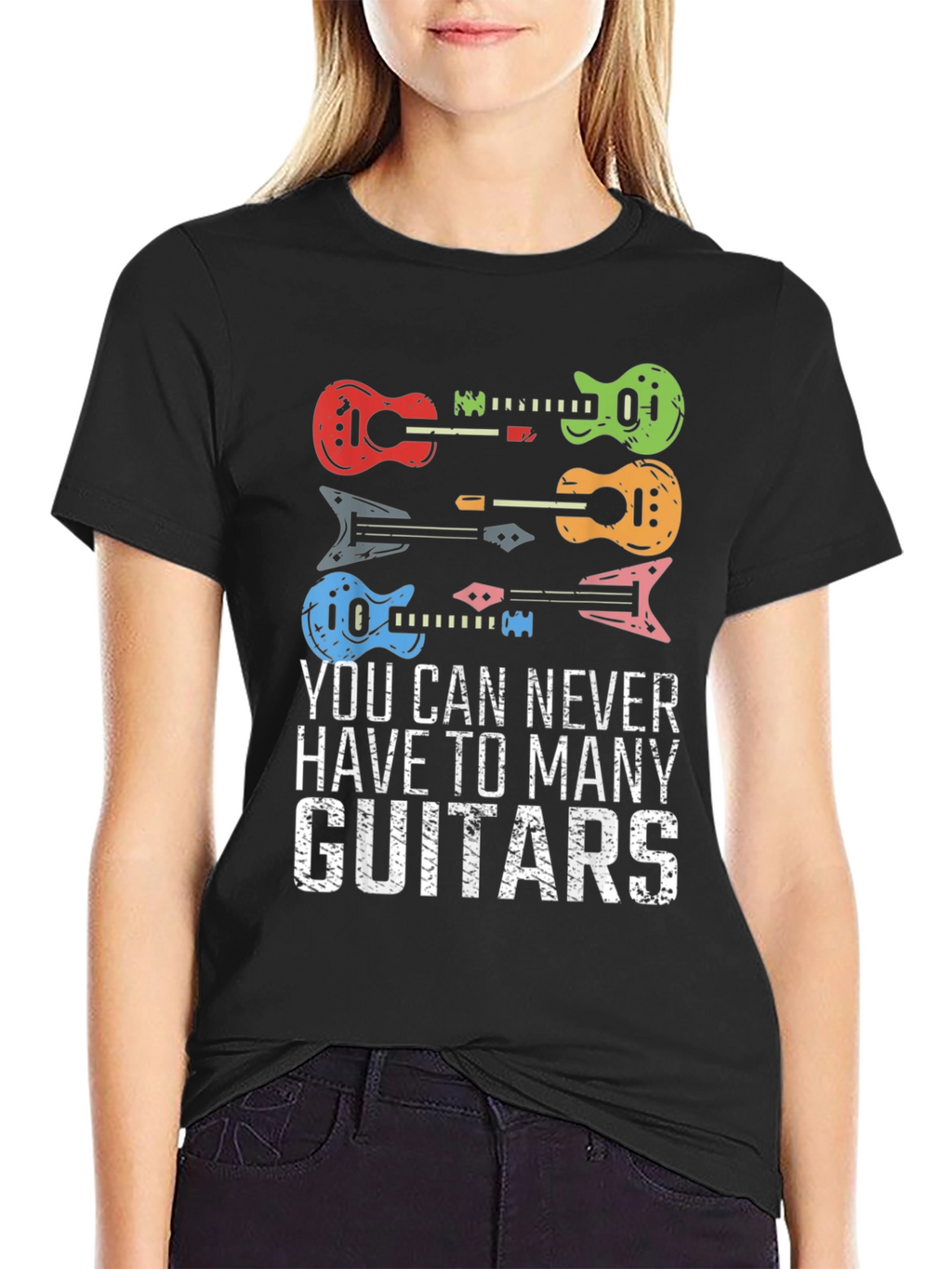 Guitar T-Shirt: Never Have Too Many Guitars