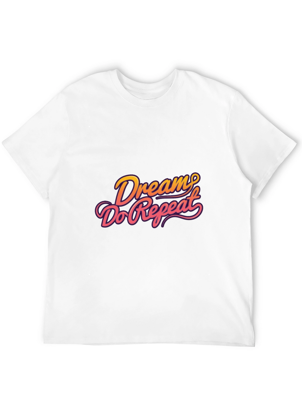 Dream Do Repeat Graphic Tee - Black Casual Shirt