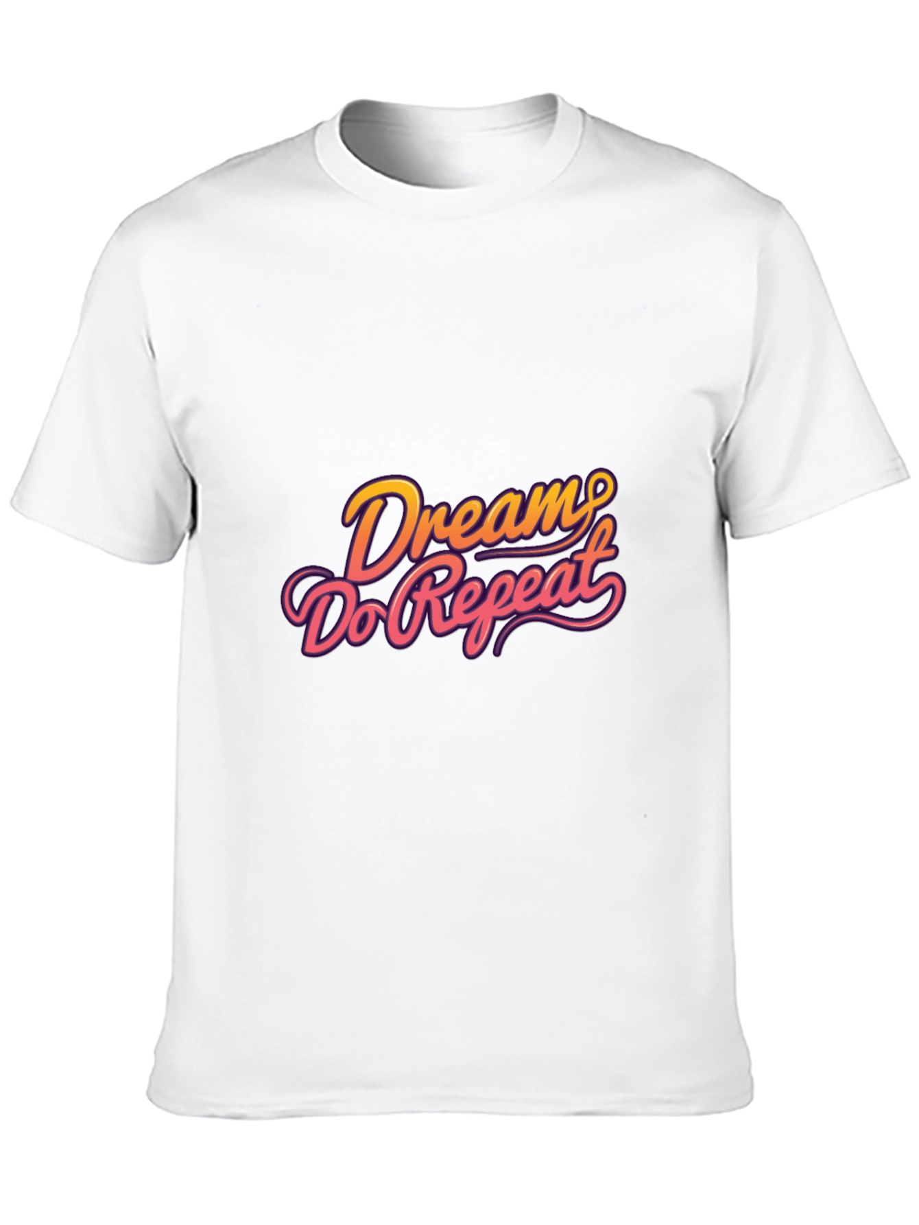 Dream Do Repeat Graphic Tee - Black Casual Shirt