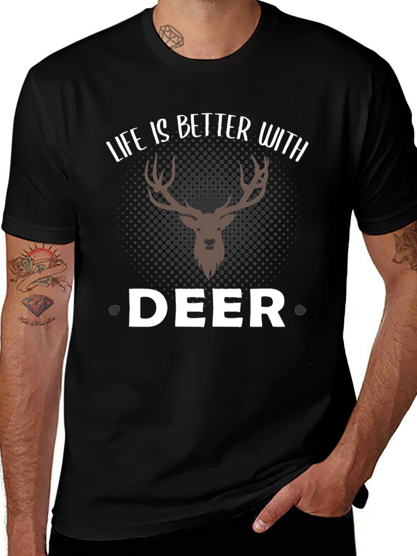 Life is Better with Deer T-Shirt - Graphic Tee