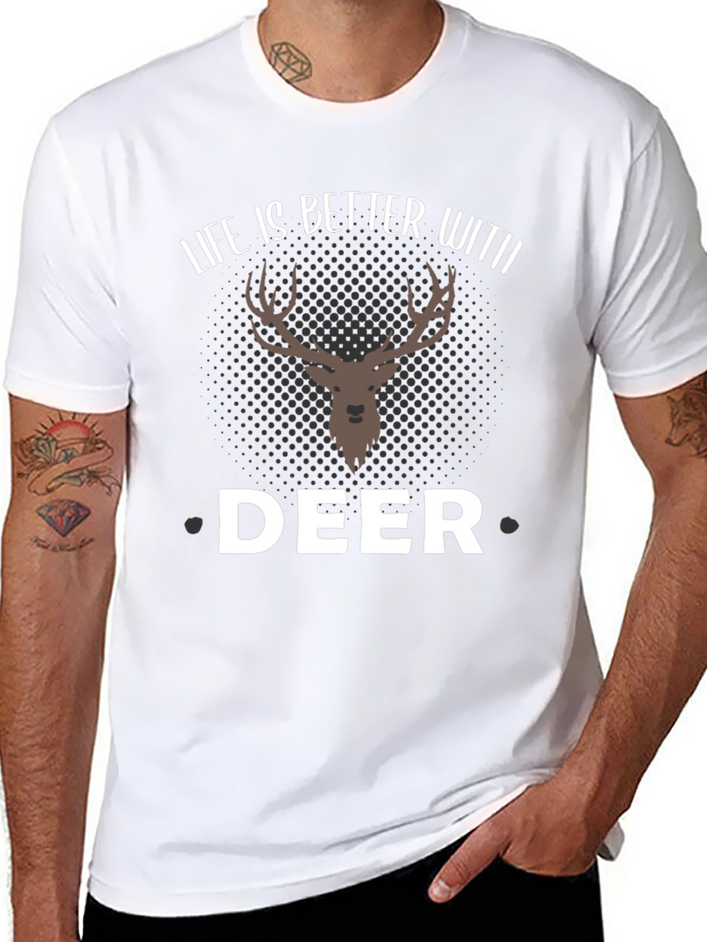 Life is Better with Deer T-Shirt - Graphic Tee