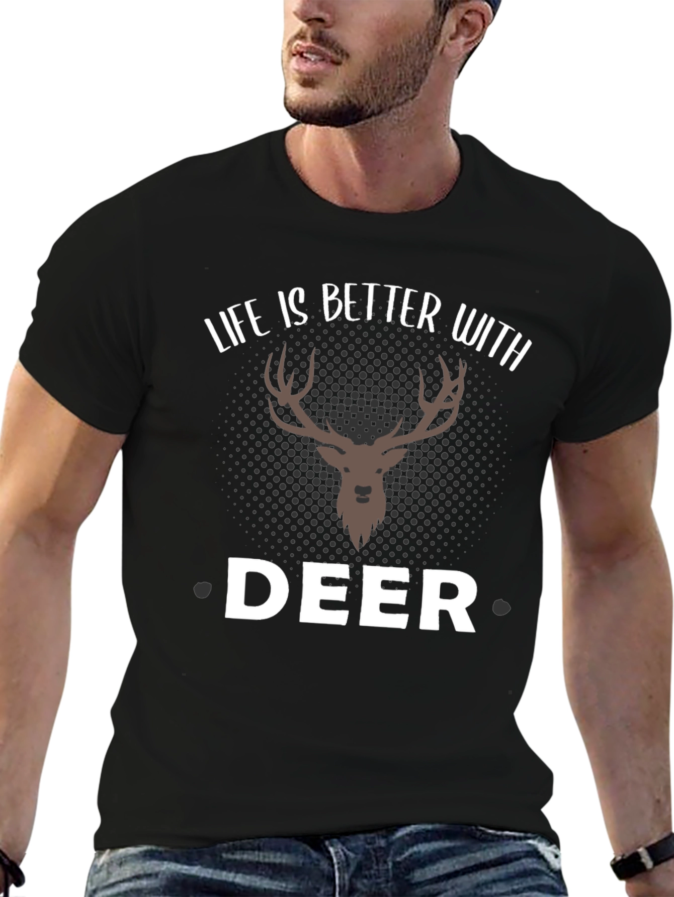 Life is Better with Deer T-Shirt - Graphic Tee