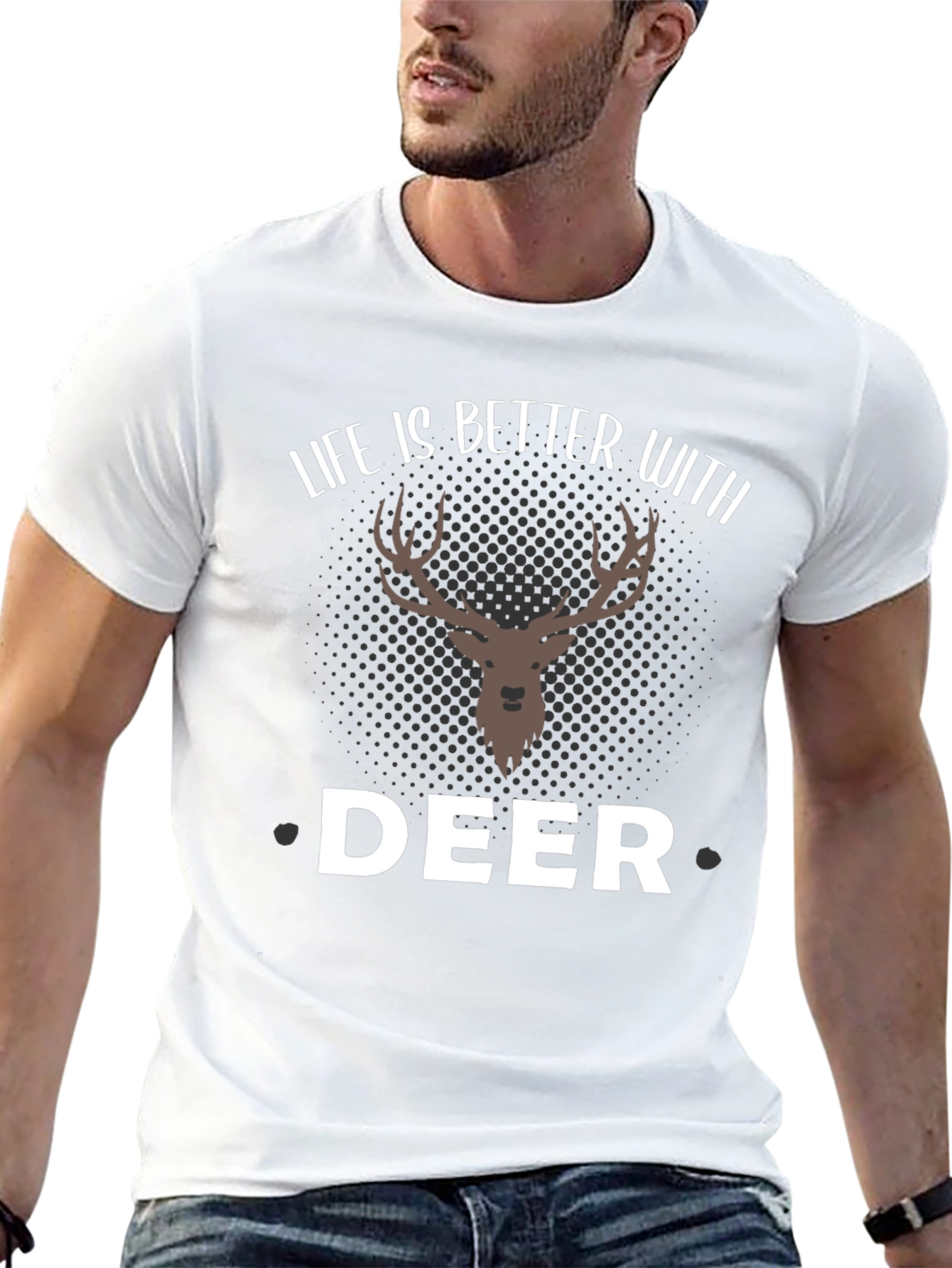 Life is Better with Deer T-Shirt - Graphic Tee