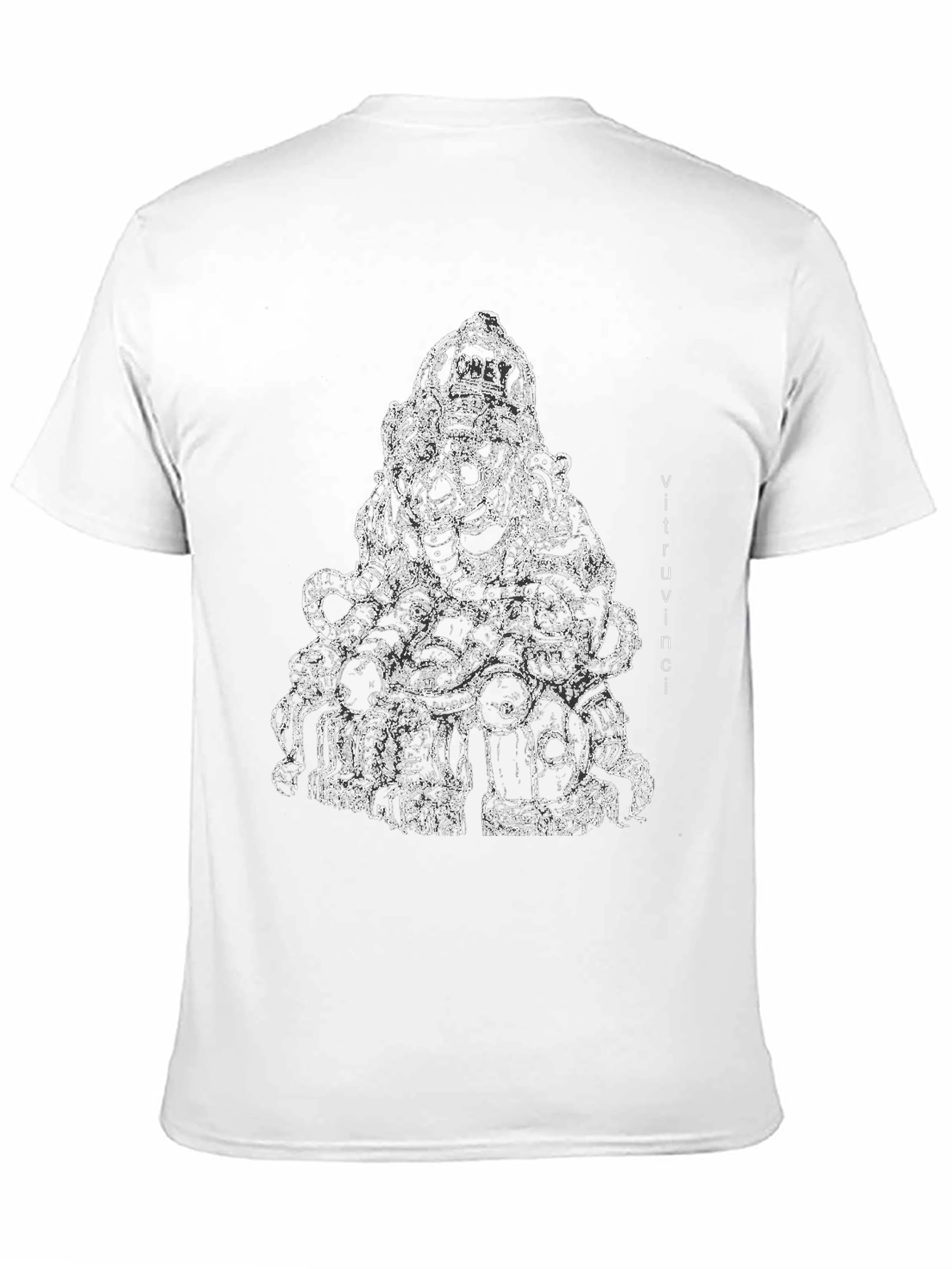 Abstract Ganesha Black T-Shirt