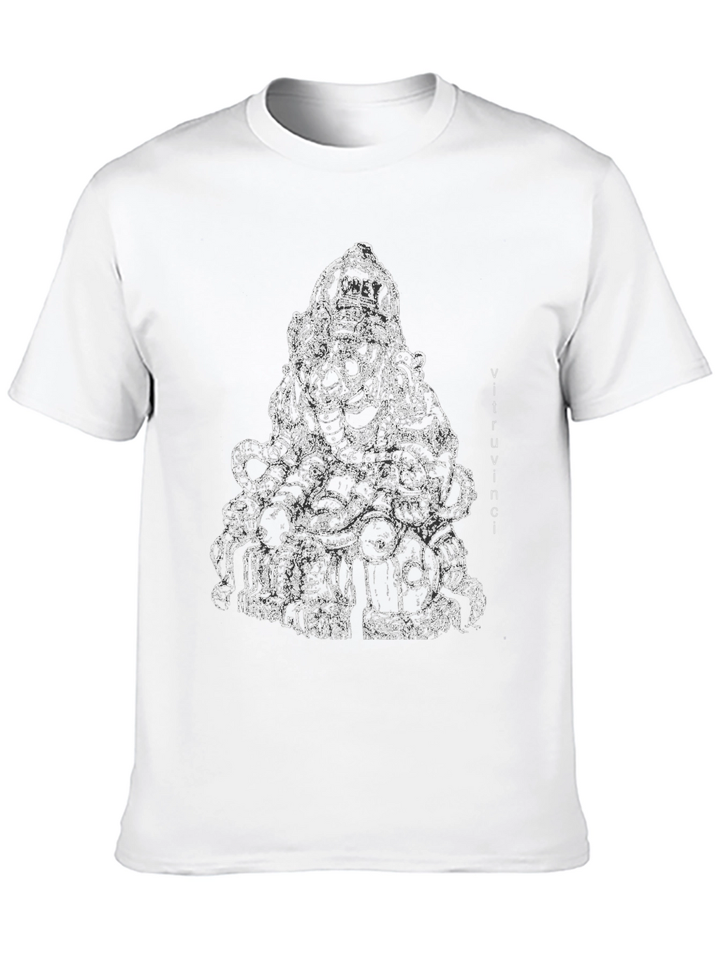 Abstract Ganesha Black T-Shirt