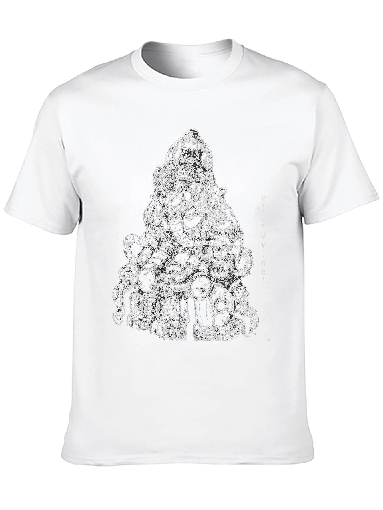 Abstract Ganesha Black T-Shirt