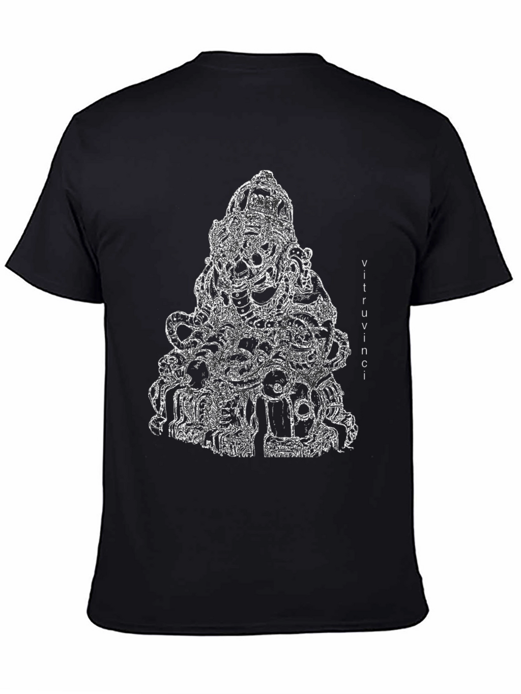 Abstract Ganesha Black T-Shirt