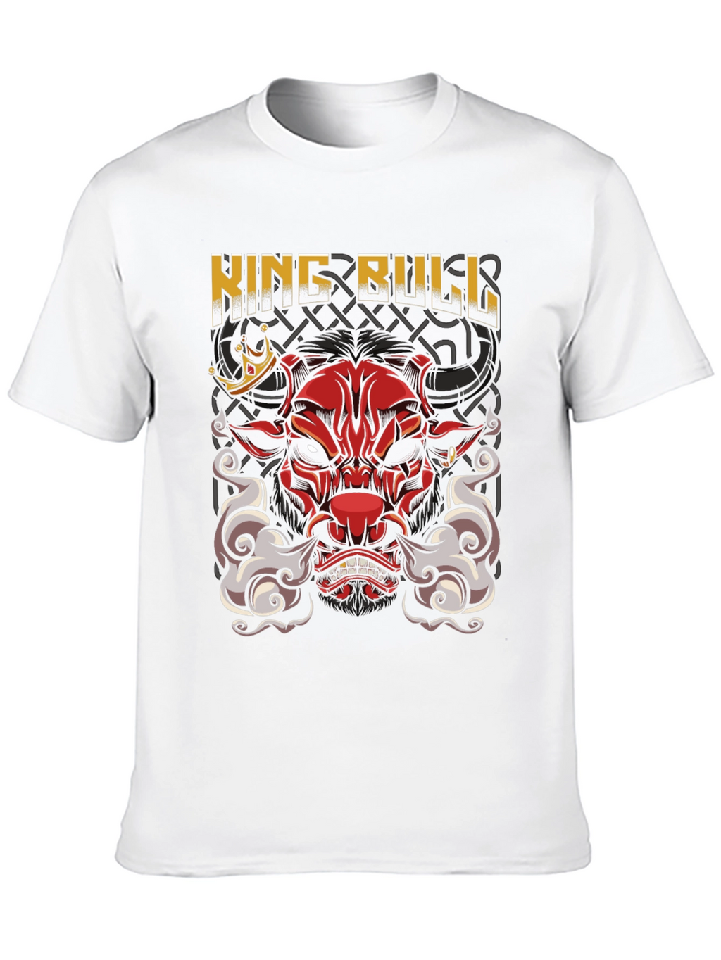 King Bull Graphic Print Black T-Shirt