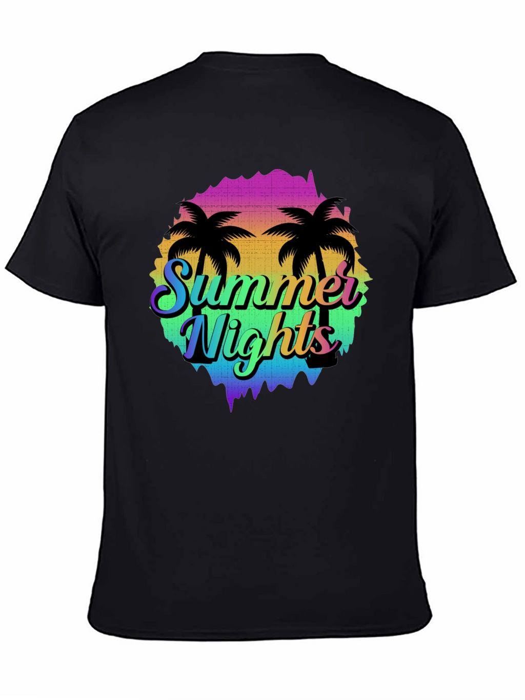 Summer Nights Palm Tree Graphic T-Shirt