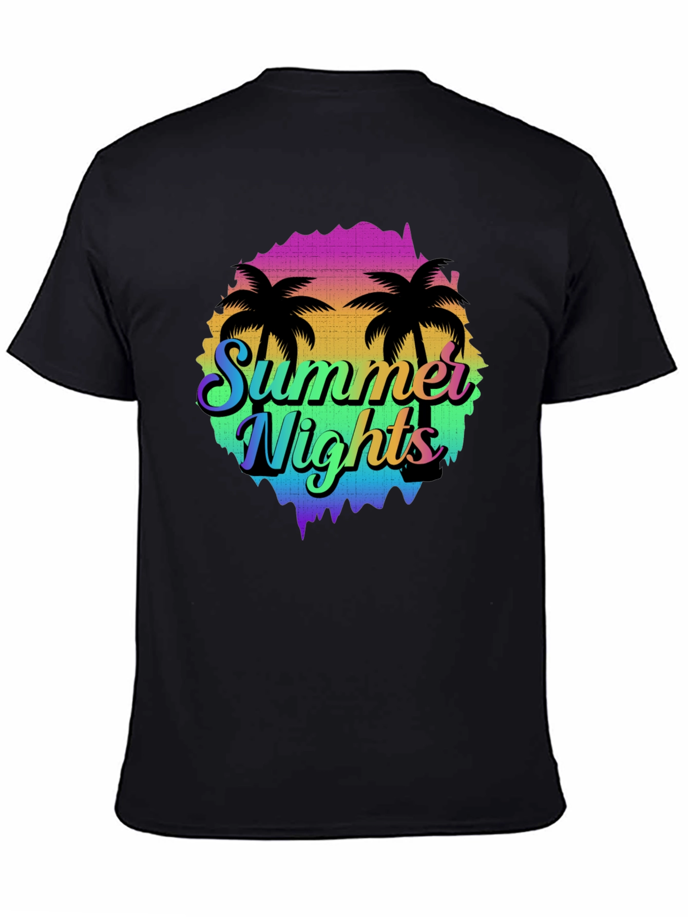Summer Nights Palm Tree Graphic T-Shirt