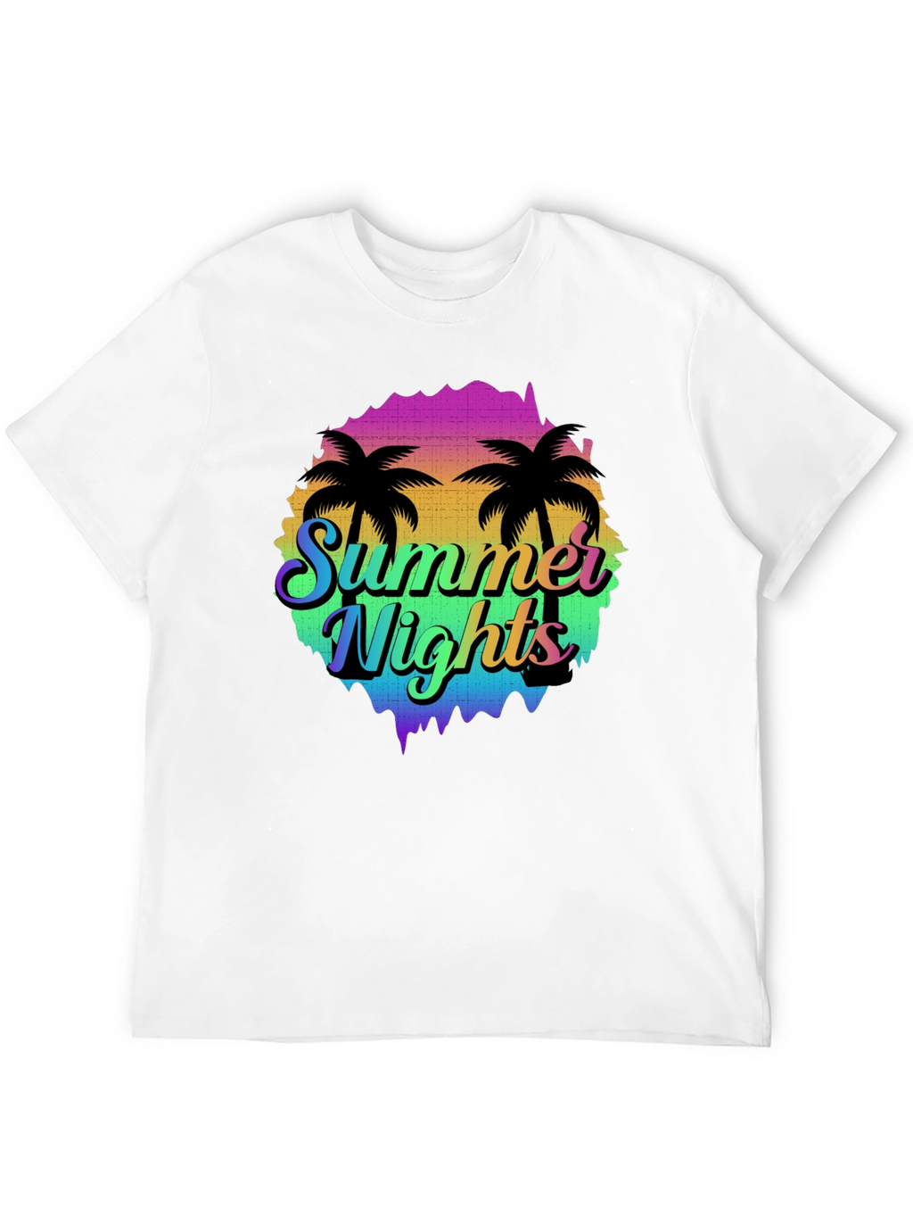 Summer Nights Palm Tree Graphic T-Shirt