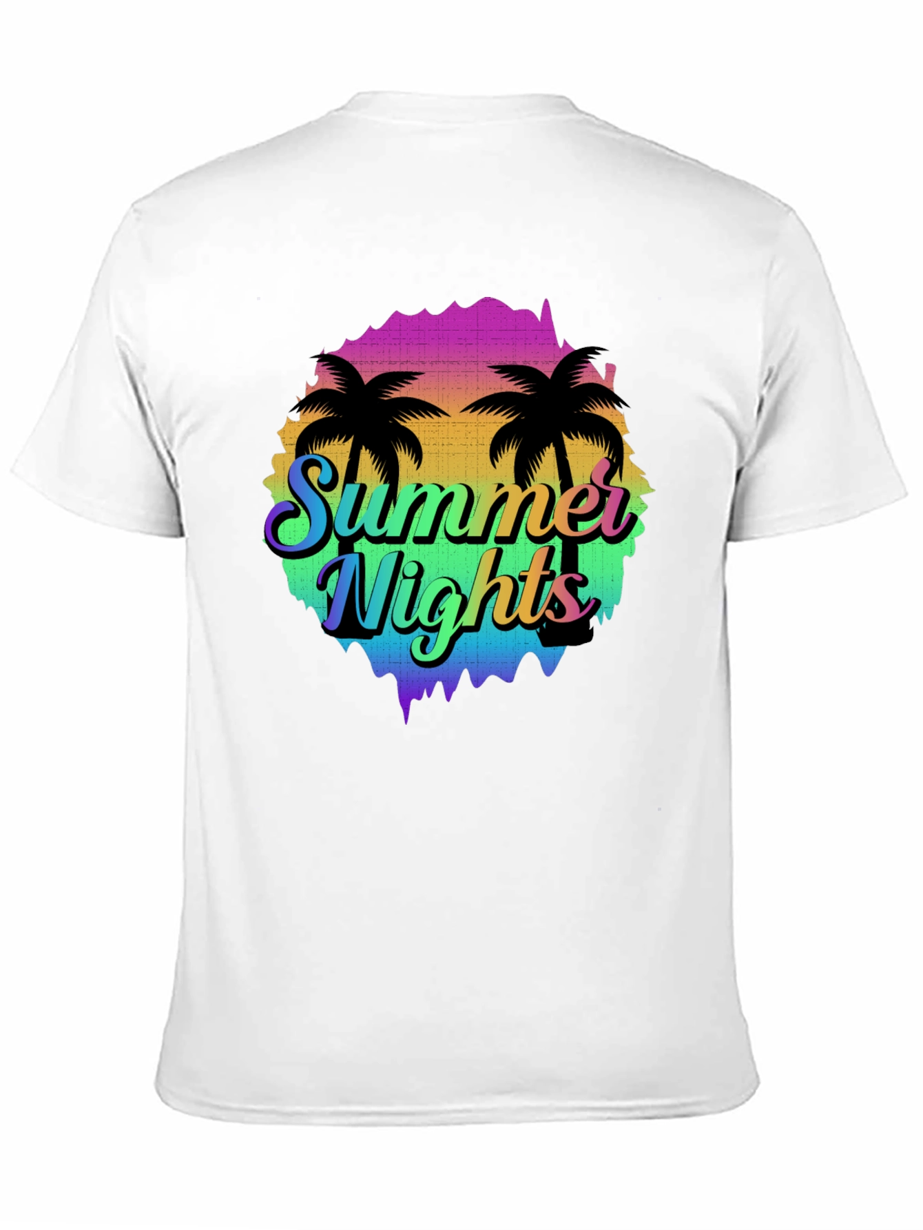 Summer Nights Palm Tree Graphic T-Shirt