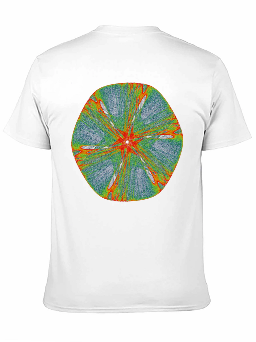 Abstract Fractal Design Black T-Shirt