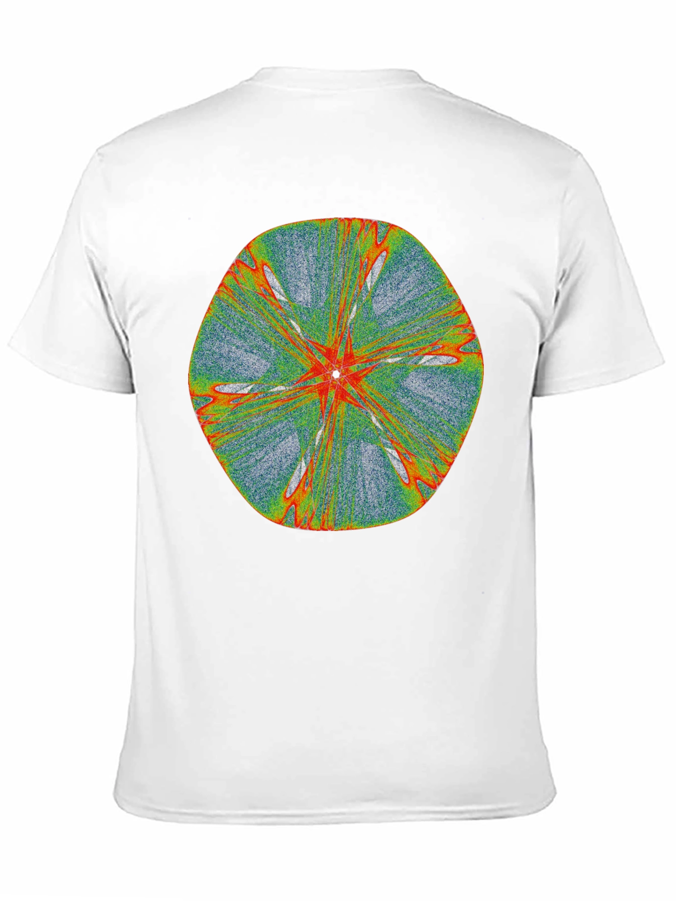 Abstract Fractal Design Black T-Shirt
