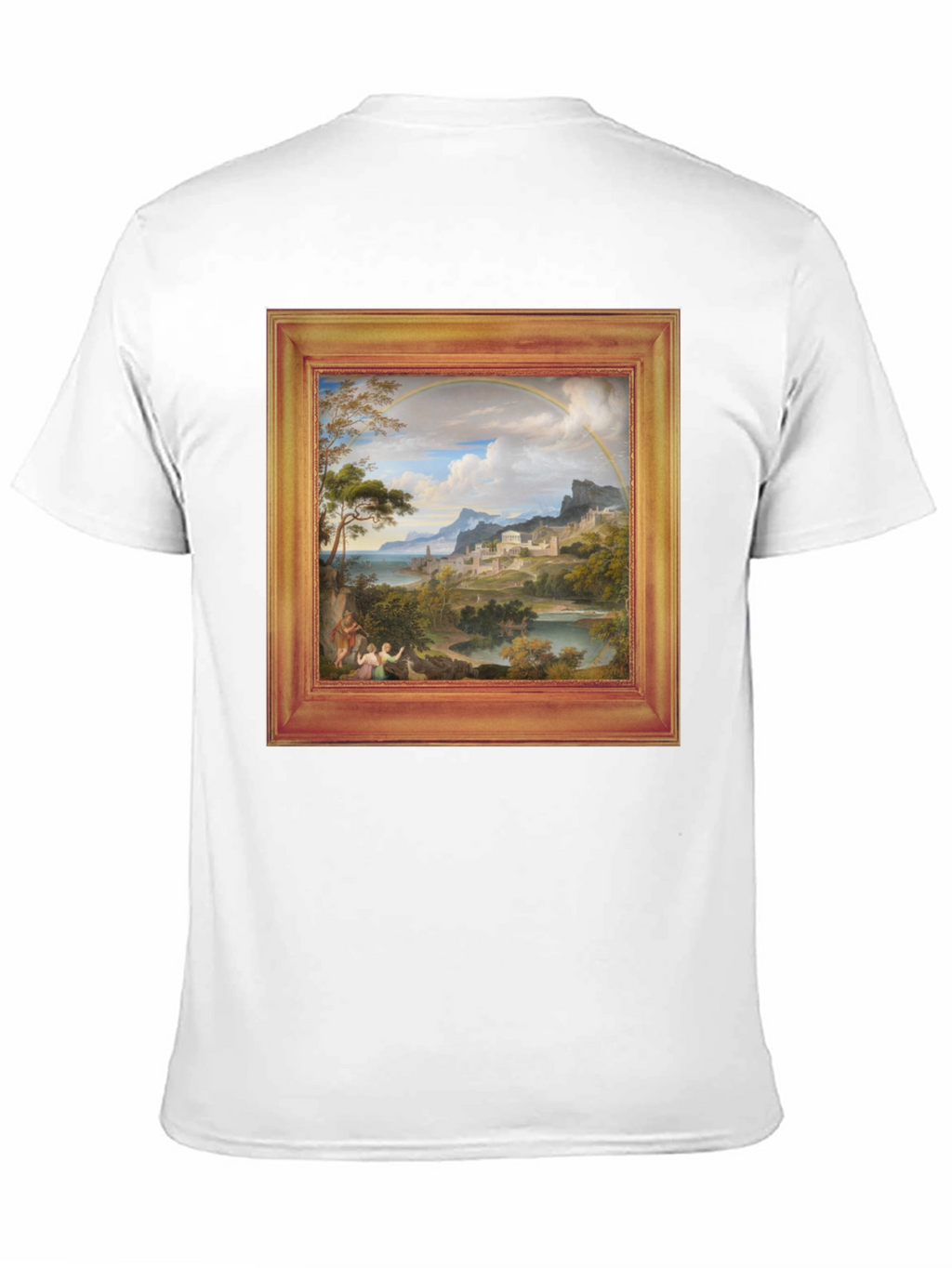 Art Inspired Graphic Tee - Unique Framed Landscape Design
