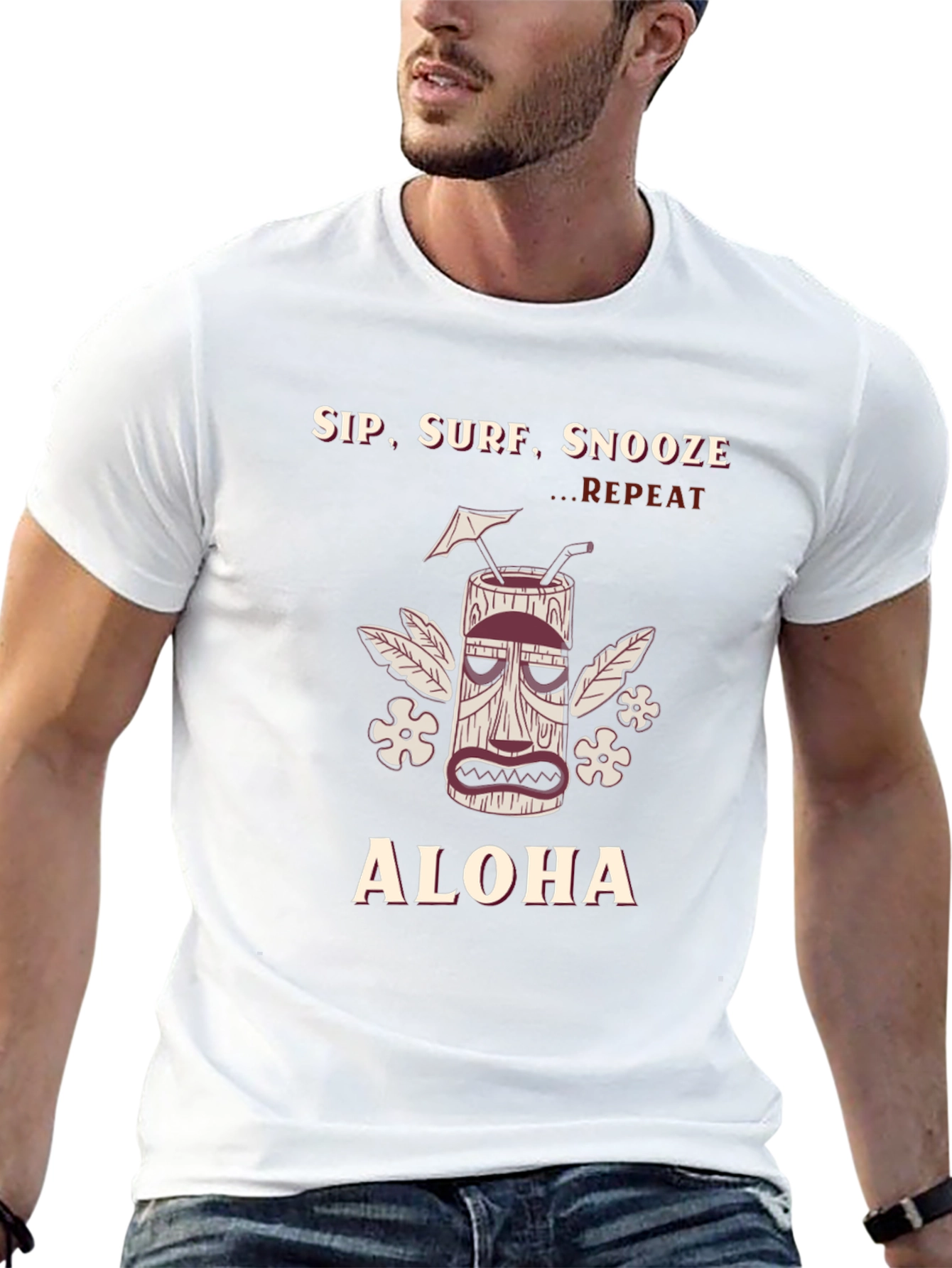 Sip Surf Snooze Aloha Graphic T-Shirt