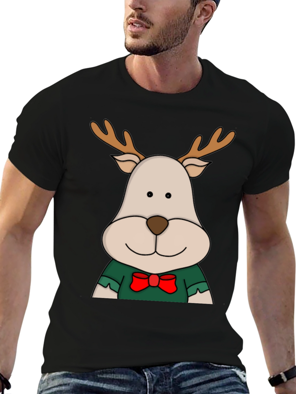 Reindeer Graphic Tee - Holiday Season Cheer!