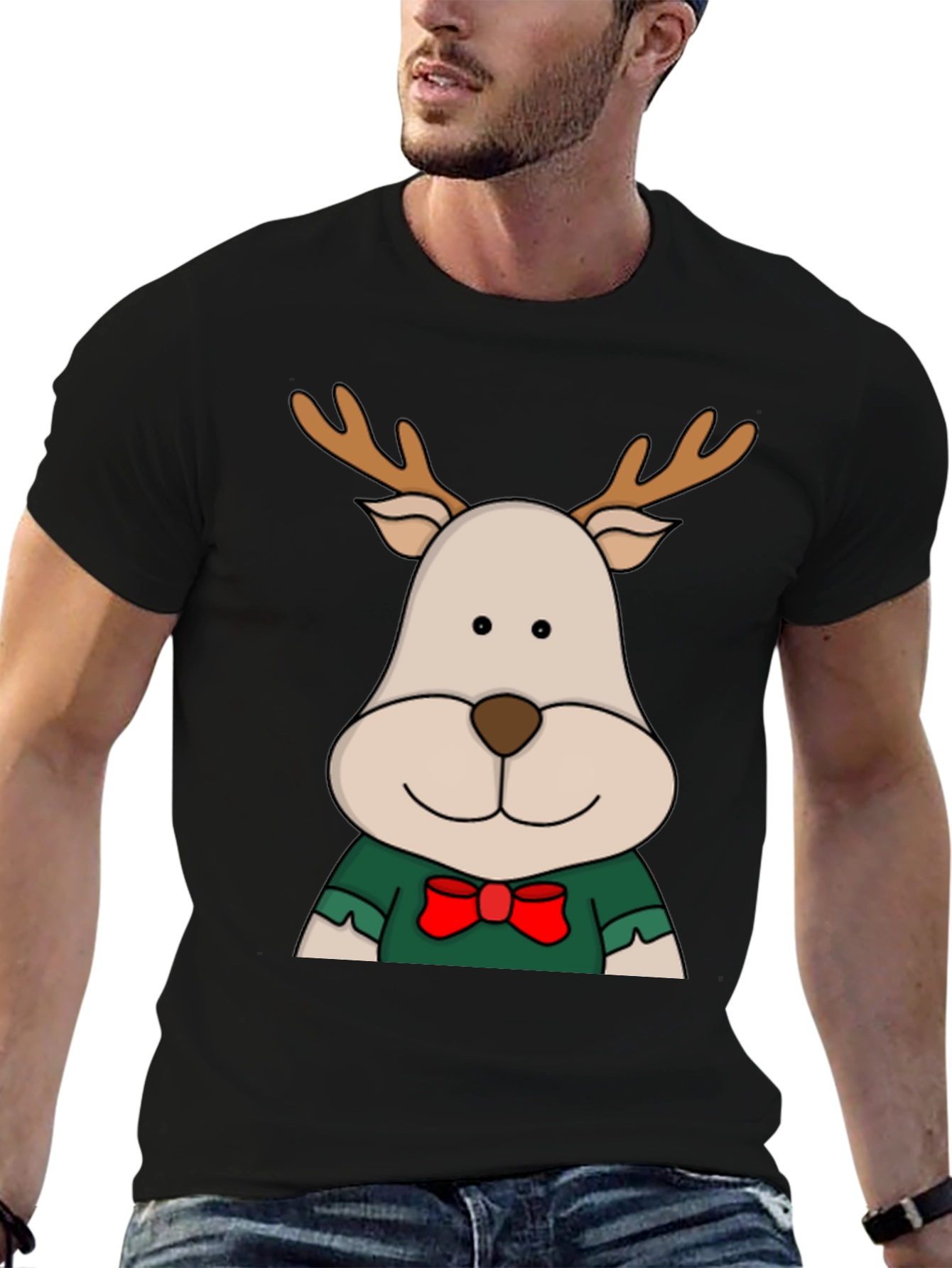 Reindeer Graphic Tee - Holiday Season Cheer!