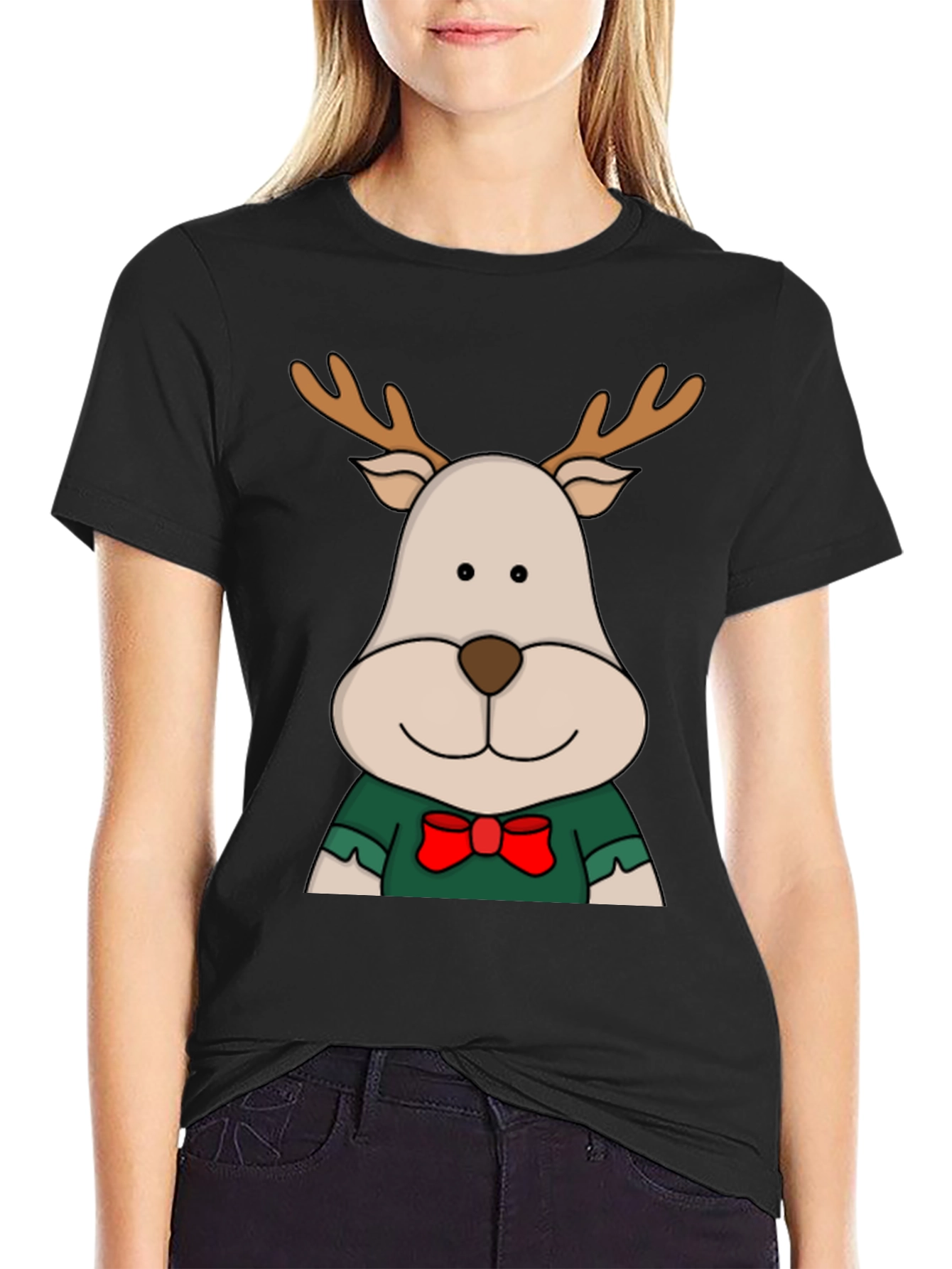 Reindeer Graphic Tee - Holiday Season Cheer!