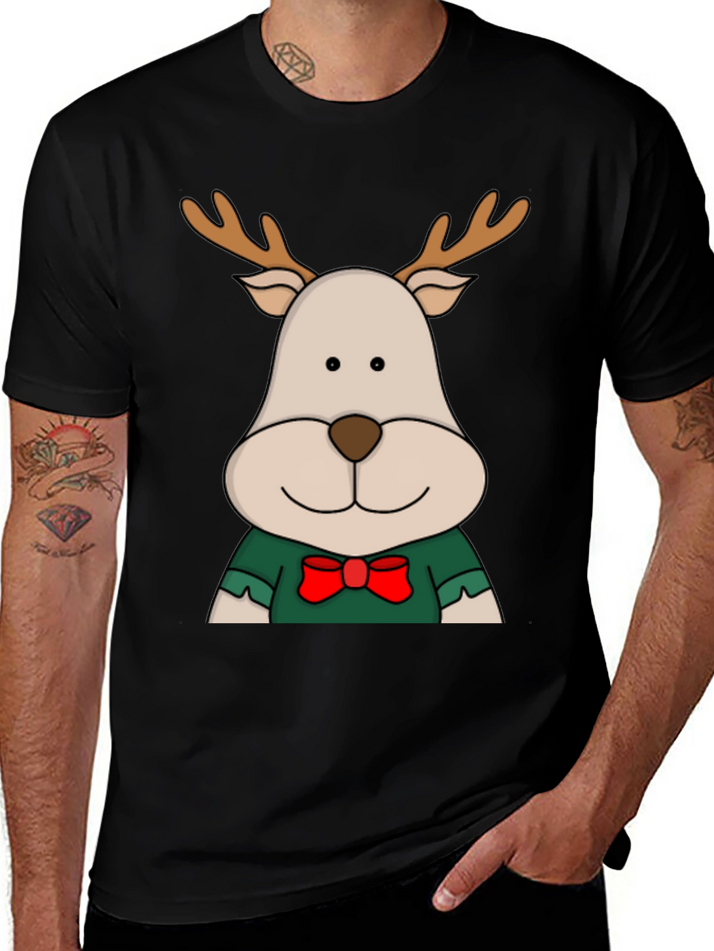 Reindeer Graphic Tee - Holiday Season Cheer!