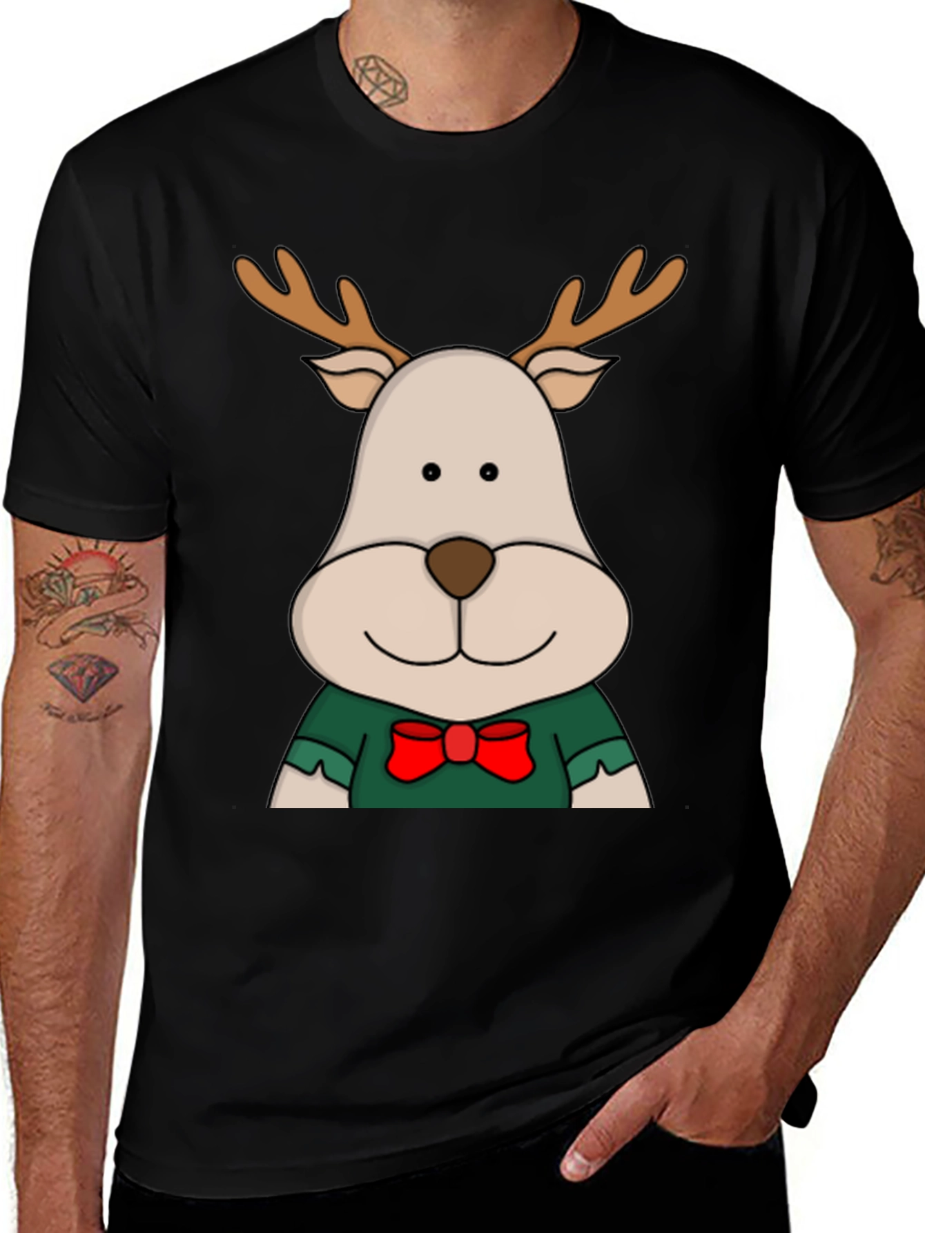 Reindeer Graphic Tee - Holiday Season Cheer!