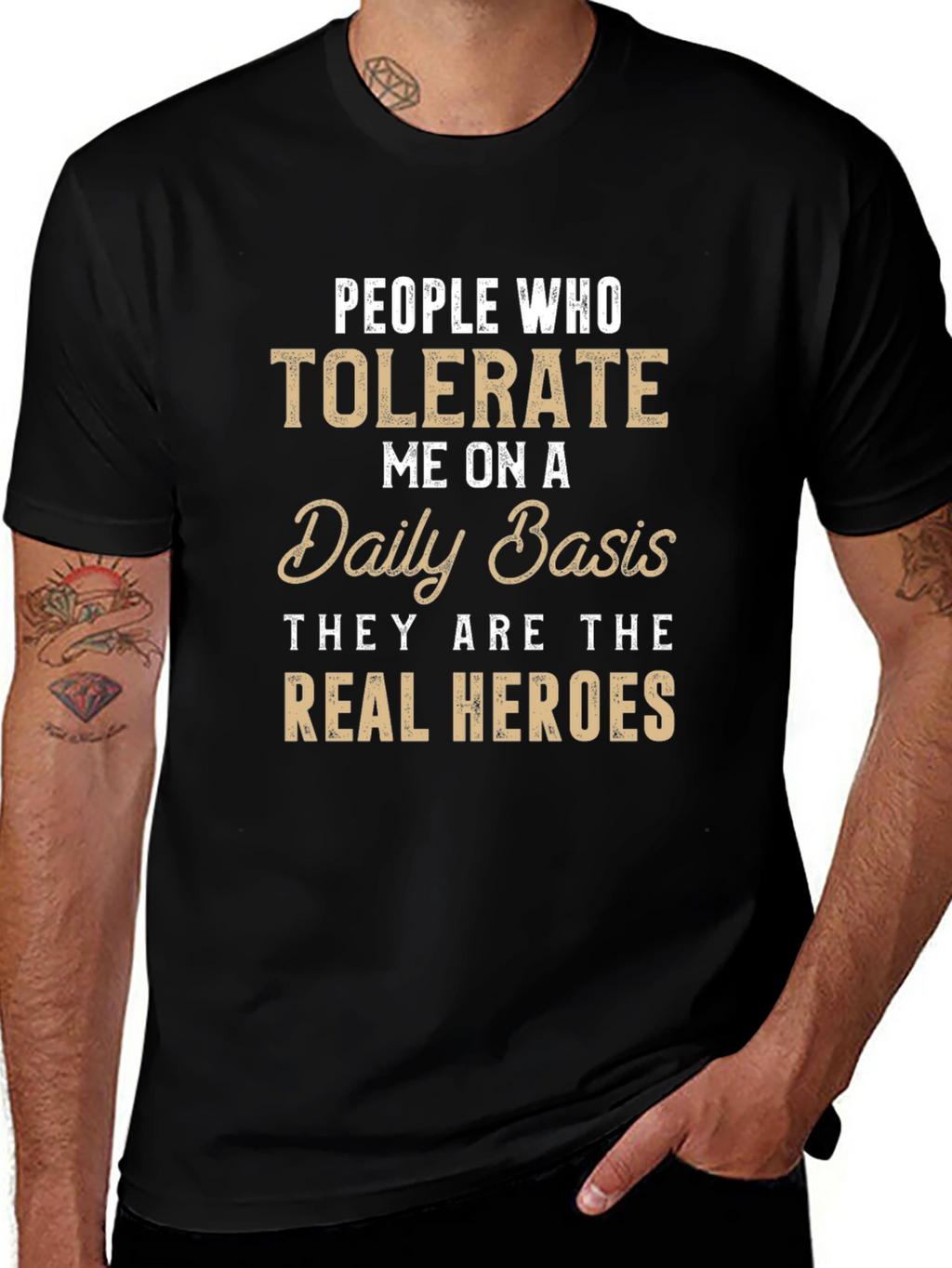 Tolerate Me Daily Funny Graphic Tee