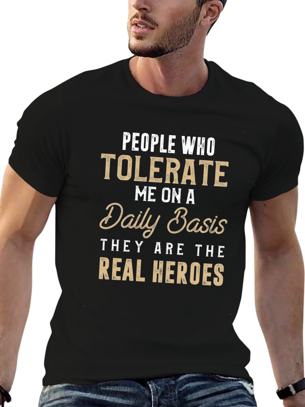 Tolerate Me Daily Funny Graphic Tee
